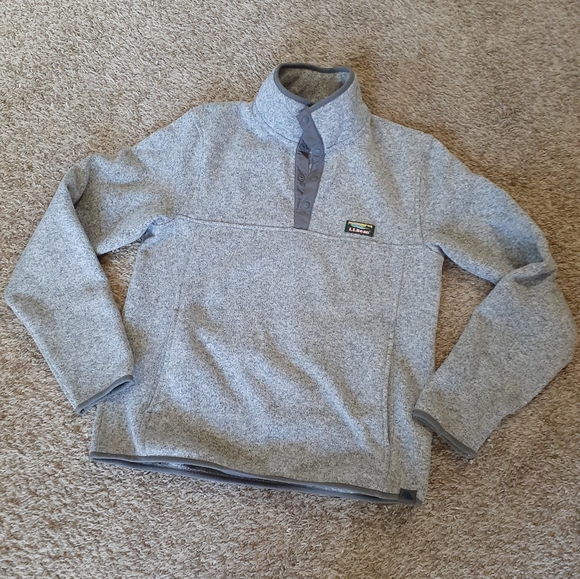 L.L.Bean sweater fleece pullover - Picture 7 of 9